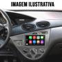 Imagem de Moldura Painel 2 Din Focus 2001 2002 2003 2004 2005 2006 2007 2008 Multimidia Som Automotivo Dvd And