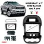 Imagem de Moldura Painel 9 e 7 Polegadas Ford Ranger 2012 À 2016 Xl Xls Black Piano Fiamon