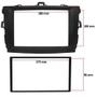 Imagem de Moldura Painel Central 2 Din Dvd Mp5 Toyota Corolla 2009 à 2014 Preta Expex Epx 240 Ap 522