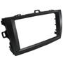 Imagem de Moldura Painel Central 2 Din Dvd Mp5 Toyota Corolla 2009 à 2014 Preta Expex Epx 240 Ap 522