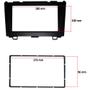 Imagem de Moldura Painel Central 2 Din Mp5 Multimídia Dvd Crv 2007 à 2011 Preta Expex Epx 470