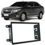 Imagem de Moldura Painel Central 2 Din Mp5 Multimidis Som Dvd Gm Chevrolet Cobalt 2012 à 2018 Preta