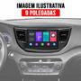 Imagem de Moldura Painel DVD Hyundai Tucson 2017 2018 2019 2020 2021 2022 Para Multimidia 9 Polegadas