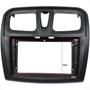 Imagem de Moldura para painel renault logan sandero 2014 a 2024 multimídia 9 polegadas preto fosco 89/e29