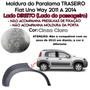 Imagem de Moldura Paralama Traseiro Uno Way 2011 2012 2013 2014 Lado Direito - Cinza