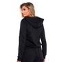Imagem de Moletom Blusa Feminino Flanelado Com Zíper e Capuz