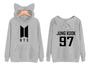 Imagem de Moletom Blusa Infantil Orelhinha BTS jung Kook 97 cantor musica pop