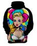 Imagem de Moletom Casaco Blusa Estampa Mu.lher Loira Pop Art Moda 8