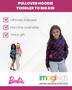 Imagem de Moletom com Capuz Barbie para Meninas - Tamanho 4 - Com Logotipo Rosa