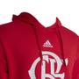 Imagem de Moletom Com Capuz Flamengo Adidas DNA Cor: Vermelho - Tamanho: G