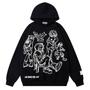 Imagem de Moletom com Capuz Oversized FantasyGears Y2K - Estampado Preto - Unissex
