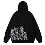 Imagem de Moletom com Capuz Oversized FantasyGears Y2K - Estampado Preto - Unissex