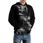Imagem de Moletom com capuz QierDesign Skull 3D Print para homens