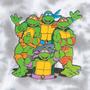 Imagem de Moletom com Capuz Teenage Mutant Ninja Turtles (TMNT) - Tamanho Grande Infantil - Cinza Claro