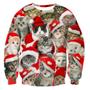 Imagem de Moletom com Estampa de Gato de Natal - Unissex - RAISEVERN