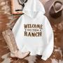 Imagem de Moletom Country Blusa de Frio Unissex Estamp Welcome To The Ranch Inverno Estilo Roça Boiadeira Rode