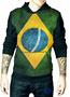 Imagem de Moletom do Brasil masculino Bandeira blusa Adulto canguru