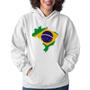 Imagem de Moletom Feminino Bandeira Brasil Mapa - Foca na Moda