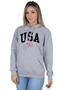 Imagem de Moletom Feminino Blusa de Frio USA United States