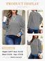 Imagem de Moletom feminino Eytino plus size com gola redonda, bloco de cores 2X