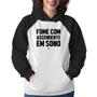 Imagem de Moletom Feminino Fome com ascendente em sono - Foca na Moda