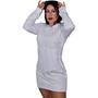 Imagem de Moletom Feminino Vestido Blusa Blogueirinha