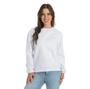 Imagem de Moletom Flanelado Feminino Blusa De Frio Gola Careca