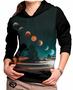 Imagem de Moletom Galaxia Planetas feminino Universo blusa casaco