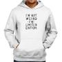 Imagem de Moletom Im not weird Im limited edition - Foca na Moda