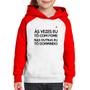 Imagem de Moletom Infantil Às vezes eu tô com fome, nas outras eu tô dormindo - Foca na Moda