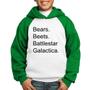 Imagem de Moletom Infantil Bears. Beets. Battlestar Galactica. - Foca na Moda