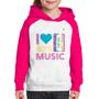 Imagem de Moletom Infantil I love 80's music - Foca na Moda