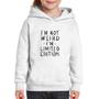 Imagem de Moletom Infantil Im not weird Im limited edition - Foca na Moda