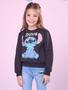 Imagem de Moletom Infantil Momi Inverno Preto Stitch