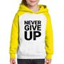Imagem de Moletom Infantil Never give up - Foca na Moda