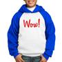 Imagem de Moletom Infantil Wow! - Foca na Moda