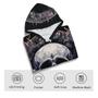 Imagem de Moletom masculino com capuz TiwbSki Novelty Skull Print com bolso preto tamanho S