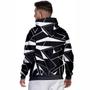 Imagem de Moletom Masculino Feminino Estampado 3D Triângulos Flanelado Com Capuz Poliéster