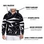 Imagem de Moletom Masculino Feminino Estampado 3D Triângulos Flanelado Com Capuz Poliéster