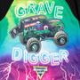 Imagem de Moletom Monster Jam Trucks Grave Digger Little Boys preto/verde