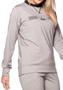 Imagem de Moletom Run More - feminino - bege e preto