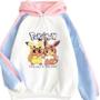 Imagem de Moletom SANMU Loose Digital Pattern Pikachu Eevee unissex