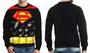 Imagem de Moletom SuperMan Homem Infantil UNISSEX Herois Roupas Preta