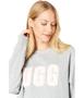 Imagem de Moletom UGG Madeline Fuzzy com Logotipo - Gola Redonda - Cinza - Tamanho L