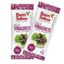 Imagem de Molho Vinagrete Bom Sabor Kit Caixa com 66 Unidades Para Salada Legumes Sache 4ml Saudavel