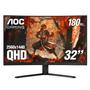 Imagem de Monitor AOC CQ32G4VE 32 polegadas 2K QHD 180 Hz curvado sem moldura