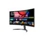 Imagem de Monitor Curvo LG MyView Smart 34SR60QC-B 34" WQuadHD, WebOS, ThinQ Home, Air Play, USB e HDMI, Bluetooth, Preto - 34SR60QC-B.AWZM