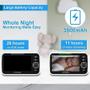 Imagem de Monitor de Bebê HelloBaby 5" com 2 Câmeras - Visão Noturna e Bateria de 26h
