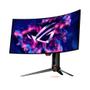 Imagem de Monitor Gamer Curvo ASUS ROG Swift OLED PG34WCDM, 34"" OLED QHD, 240Hz, 0.03ms, DisplayPort e HDMI, HDR, G-Sync, Preto - 90LM09L0-B01AX1