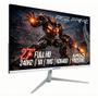Imagem de Monitor Gamer Curvo Rise Mode Prime 27", Full HD, 240Hz, 1ms, VA, FreeSync, HDR 400, HDMI e DisplayPort, Branco - RM-MOG-27C240FH-W
